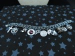 silver 10 charms bracelet